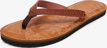 Orsay T-Bar Sandals in Brown: front