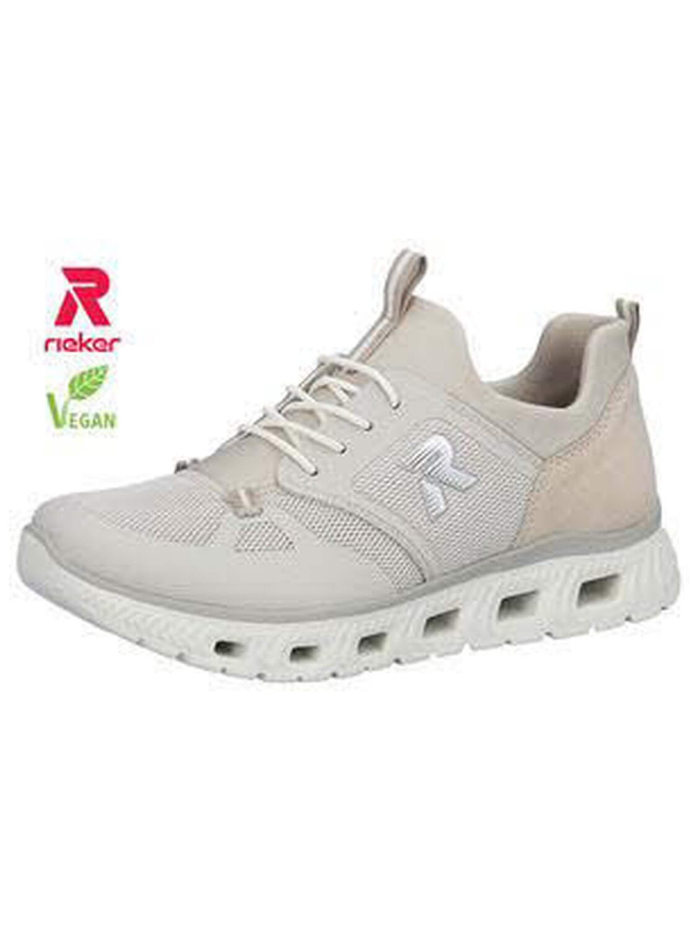 Rieker Mokassin 'Slipper Damen M6078-60 Textil in beige'‌‌‌‌‌‌‌ in Beige: Vorderseite