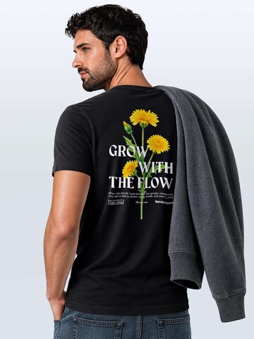 Neverless Shirt 'with the flow' in Black