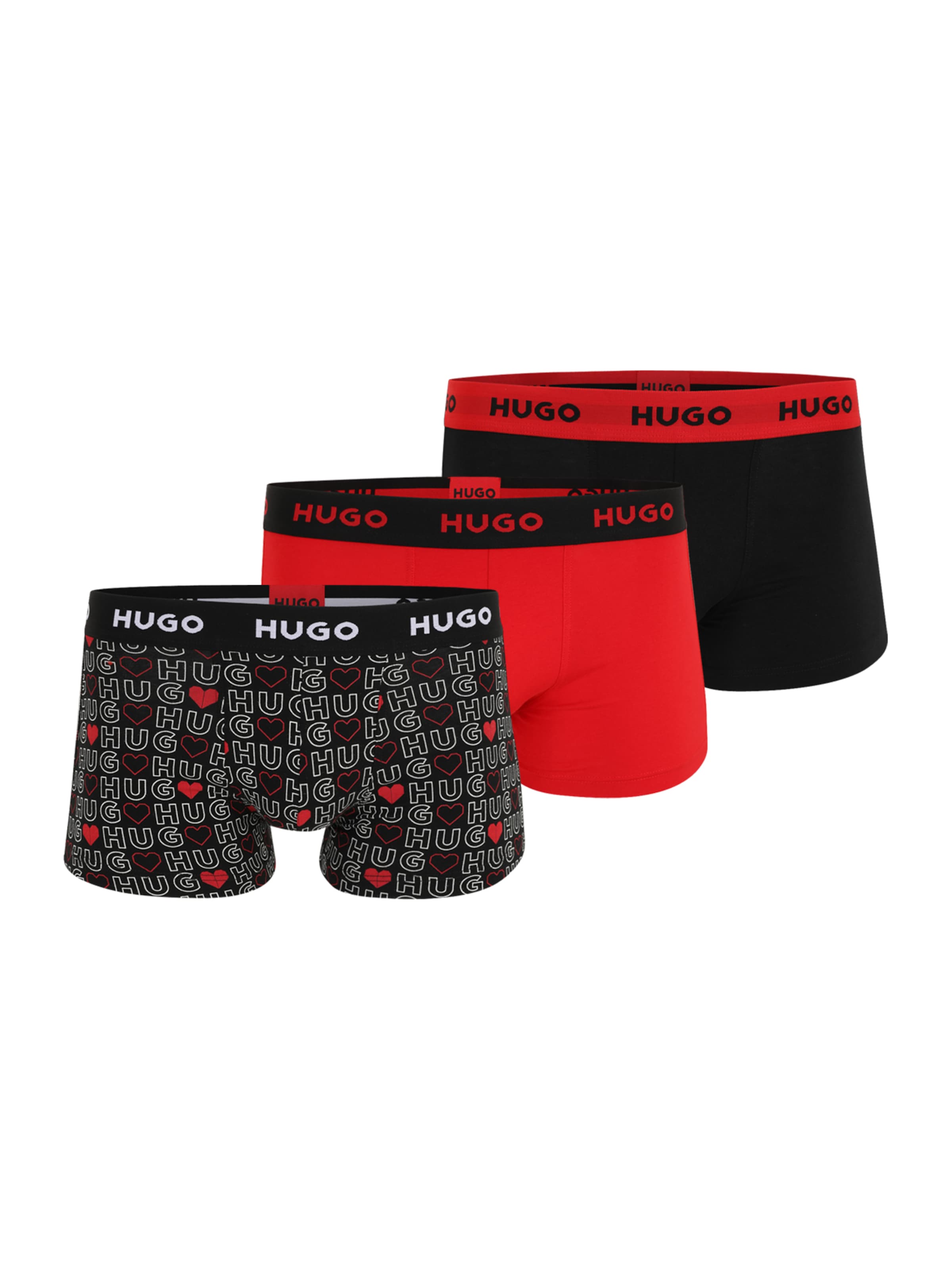 raudona HUGO Boxer trumpikės: priekis