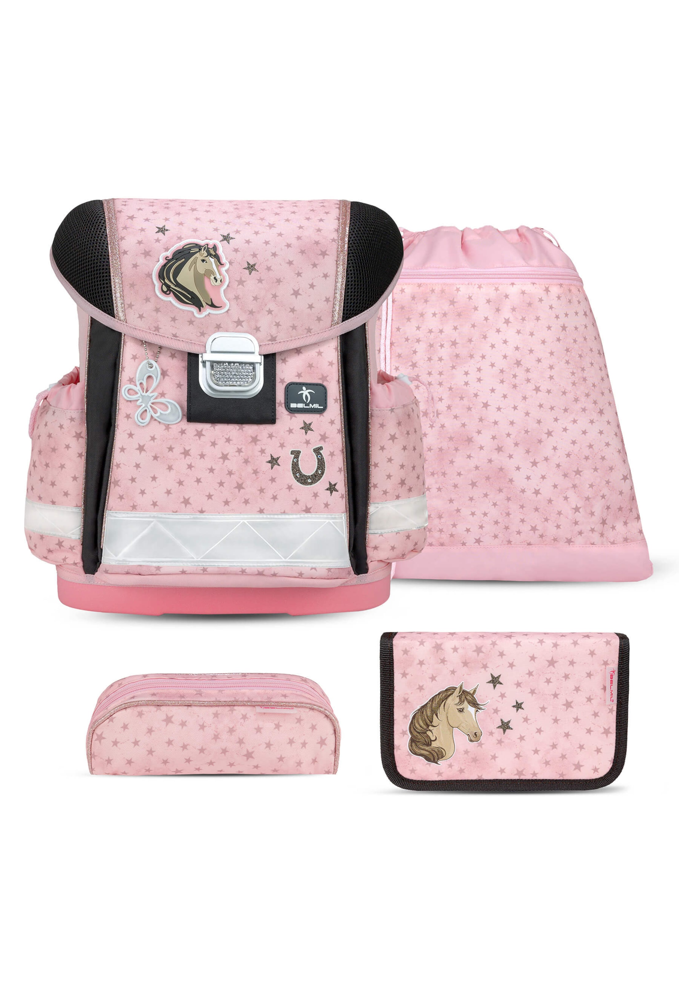 Belmil Backpack in Pink: front