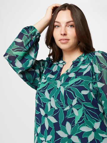 ONLY Curve Bluse 'STAR' in Blau