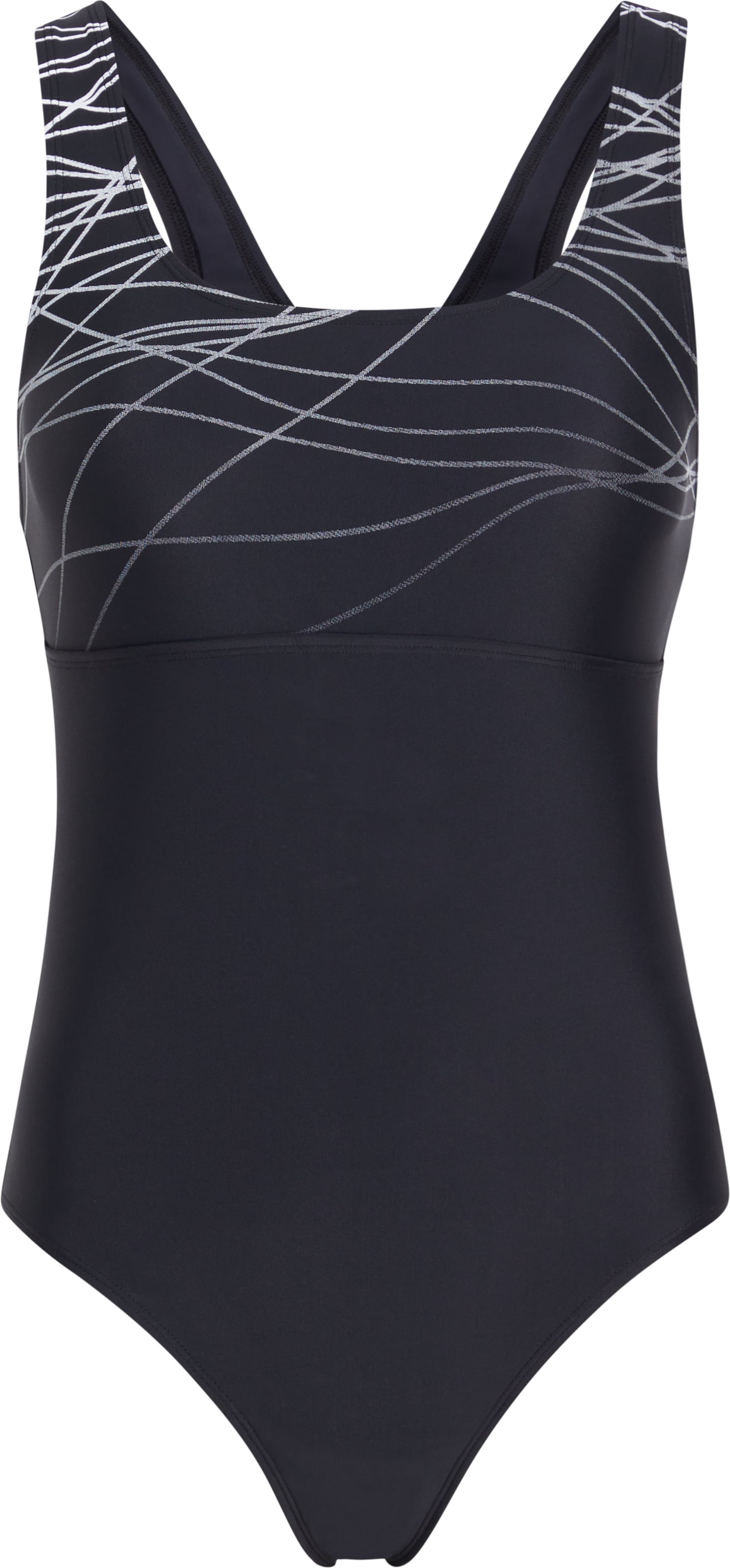 MCKINLEY Bustier Badeanzug in Schwarz: Vorderseite