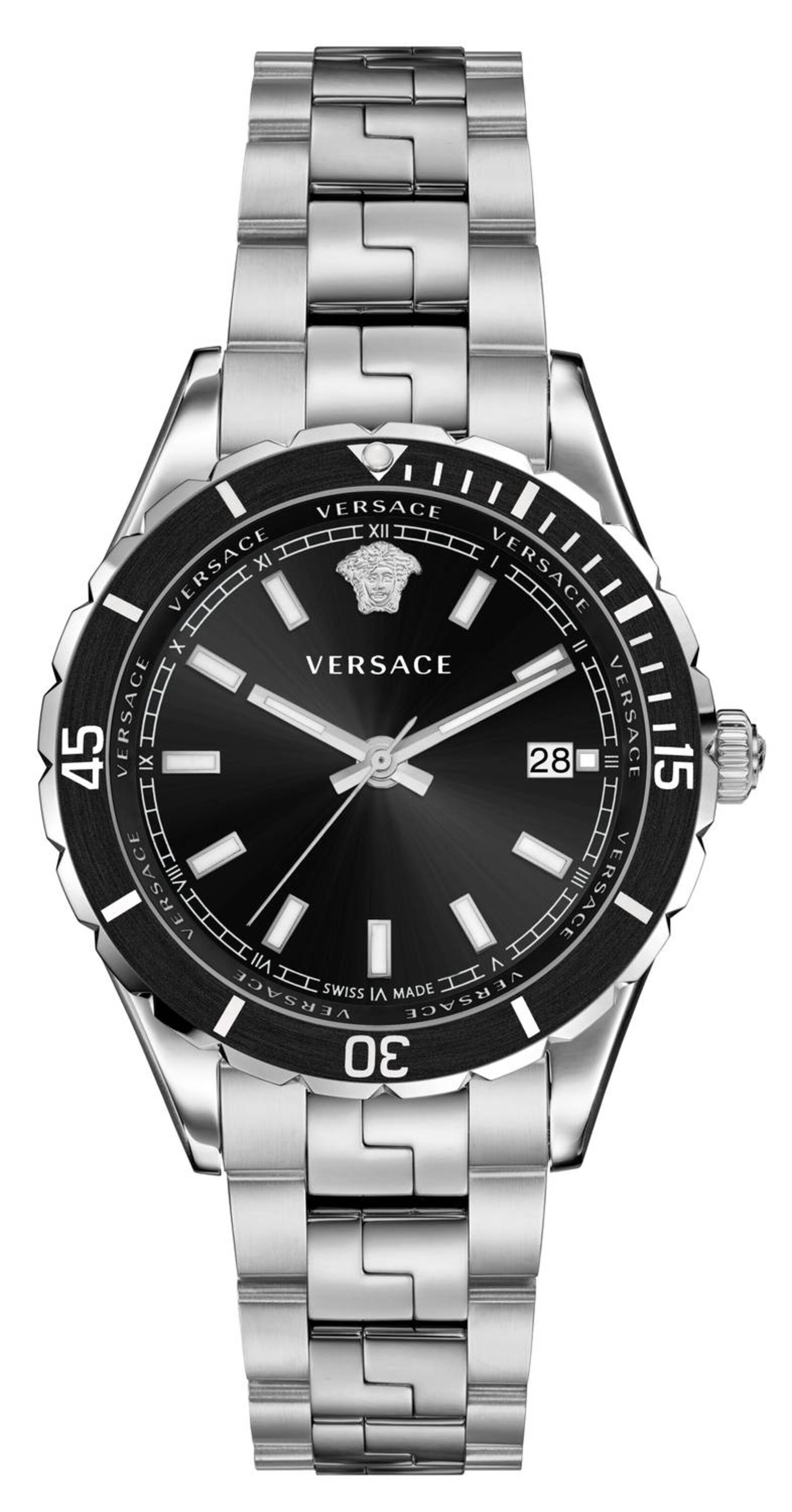 VERSACE Uhr in Silber: Vorderseite