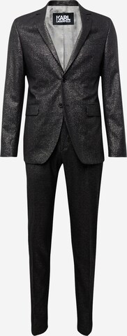 Karl Lagerfeld regular Κουστούμι 'CLEVER' σε μαύρο: μπροστά