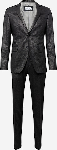 Karl Lagerfeld Regular Suit 'CLEVER' in Black: front