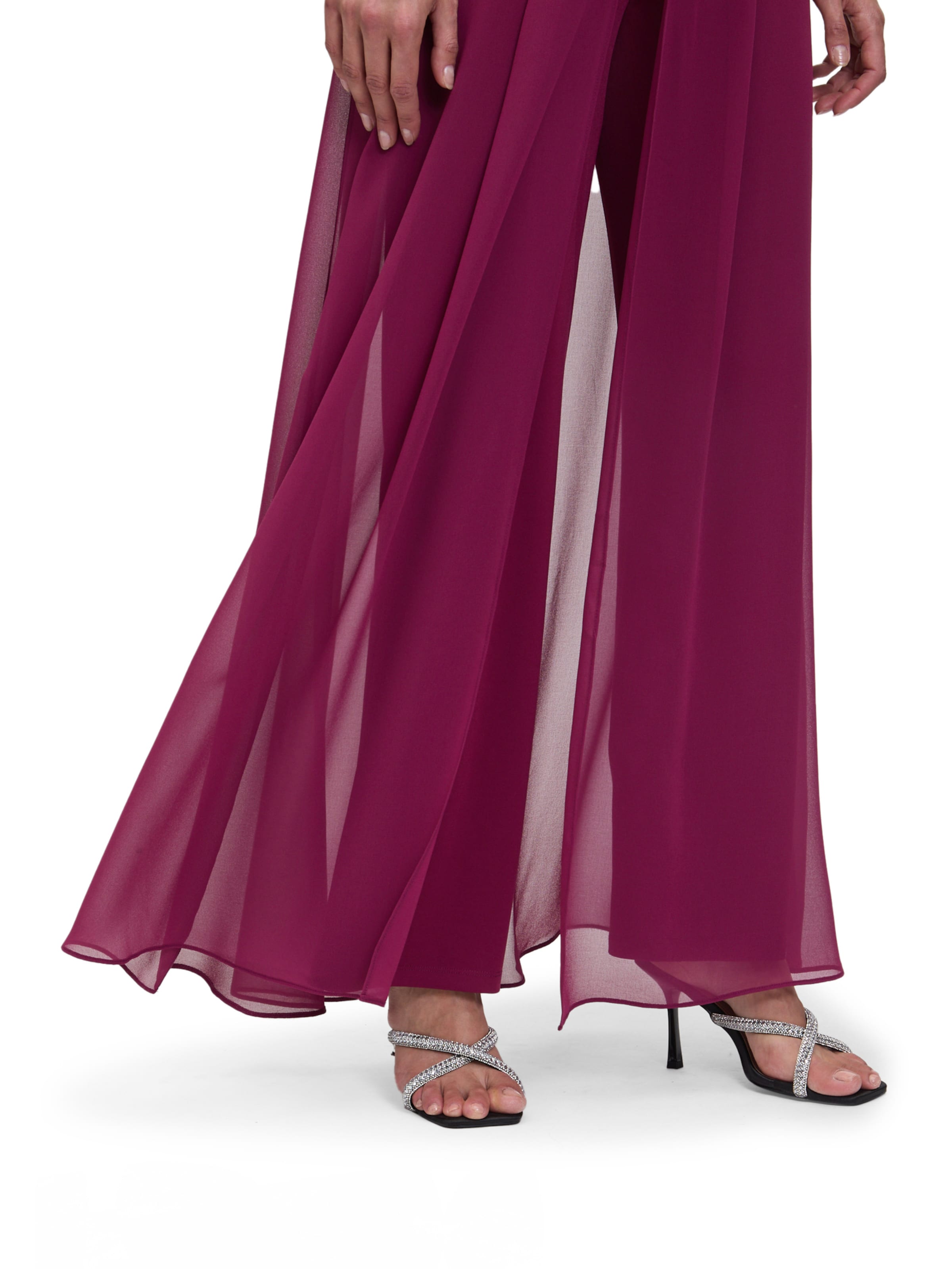 Wide leg Pantaloni di Vera Mont in rosso