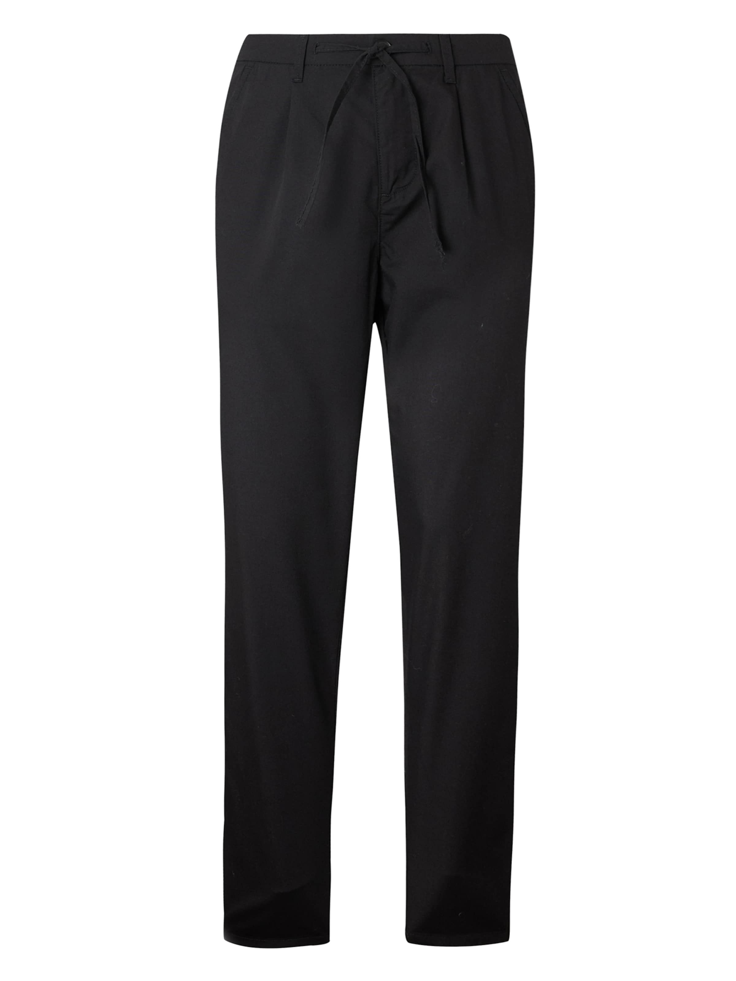 juoda Only & Sons Siaurėjantis Klostuotos kelnės 'ONSTURINO': priekis