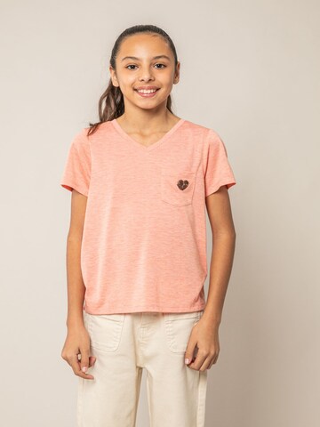 T-Shirt 'Kellie' Deeluxe en orange : devant