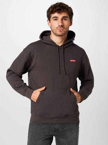 LEVI'S ® Dressipluus 'Relaxed Baby Tab Hoodie', värv must: eest vaates