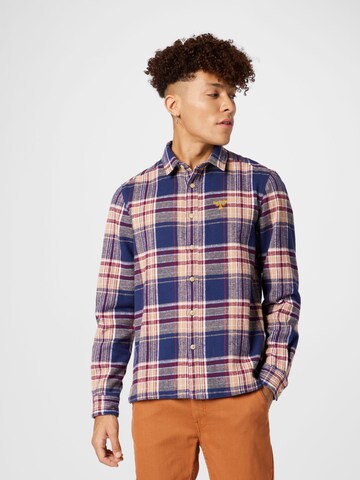 Barbour Beacon Regular fit Button Up Shirt in Blue: front