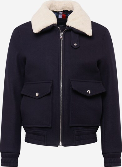 TOMMY HILFIGER Tussenjas in de kleur Donkerblauw / Wolwit, Productweergave