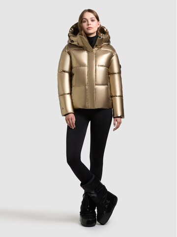 khujo Winter Jacket 'Devina' in Gold