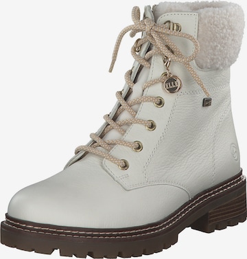 REMONTE Lace-Up Ankle Boots in Beige: front