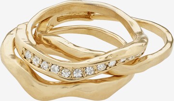 Pilgrim Ring 'TRUE' in Gold: front