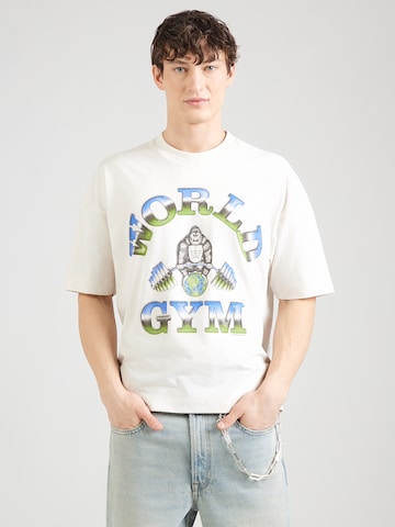 Abercrombie & Fitch Μπλουζάκι σε λευκό: μπροστά