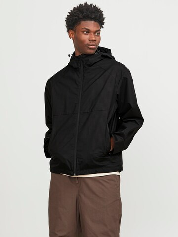 JACK & JONES Jacke 'Thread' in Schwarz: Vorderseite