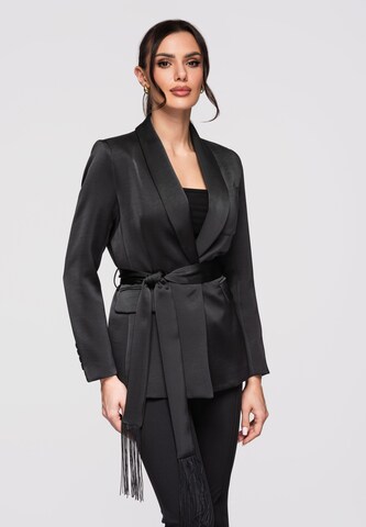 Ombre Blazer in Black: front
