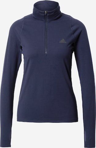 ADIDAS SPORTSWEAR Performance Shirt 'Run Fast ' in Blue: front