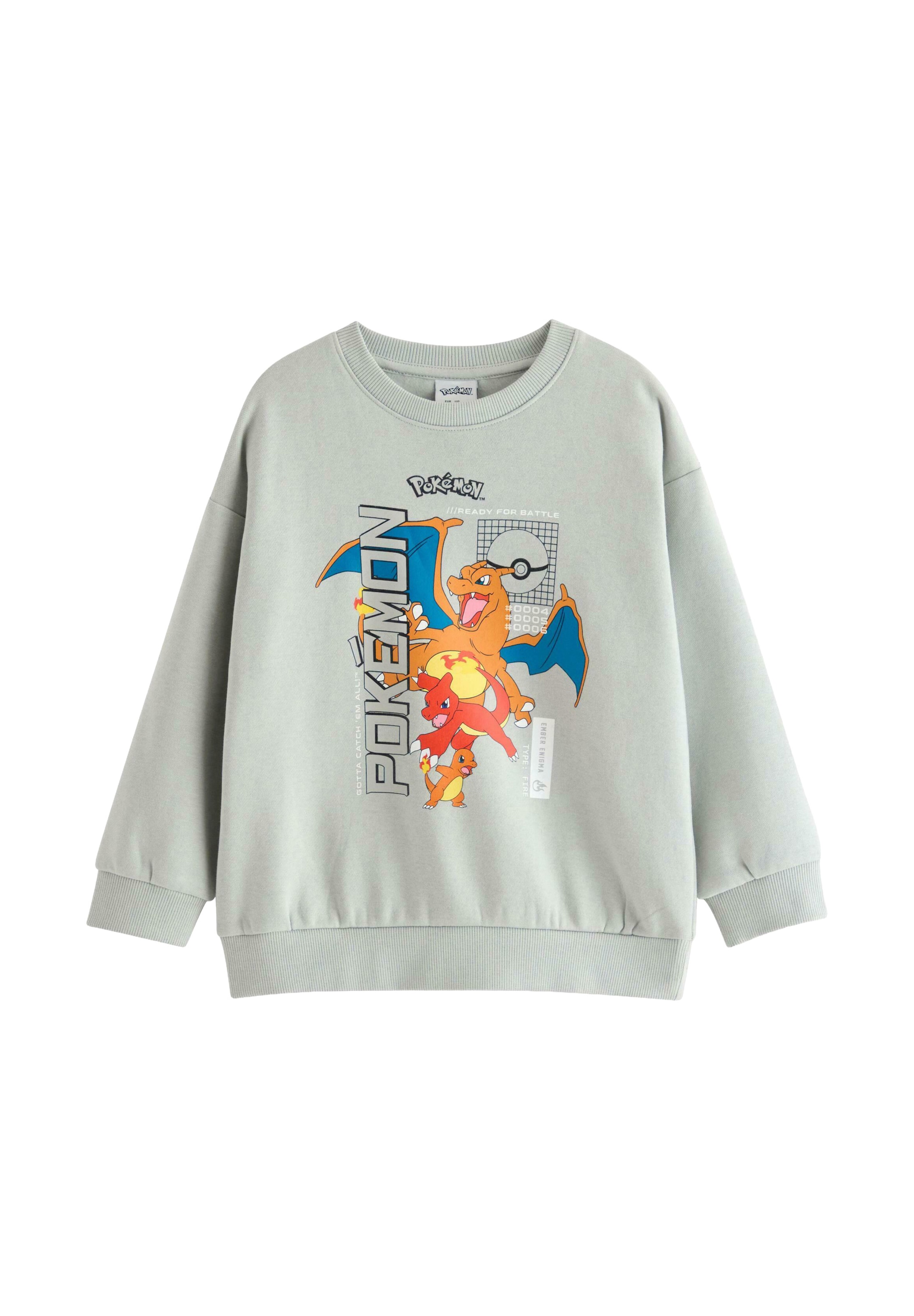 Lindex Sweatshirt 'Pokemon' in 104 in Light blue / Honey / Light orange / White, Item view