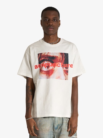 T-Shirt ACUPUNCTURE en blanc : devant