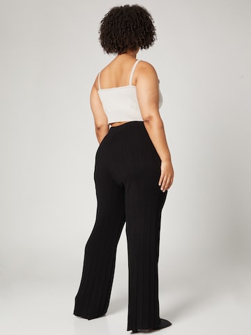 évasé Pantalon 'Samara' A LOT LESS en noir