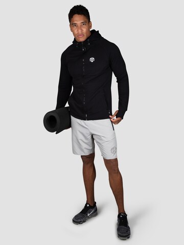 MOROTAI Athletic Zip-Up Hoodie in Black