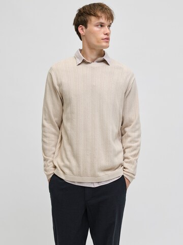 JJ Rebel Sveter 'JREBSTANCE' - Béžová: predná strana