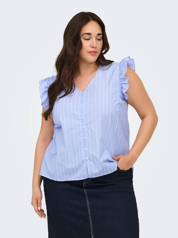 ONLY Carmakoma - Blusa 'CARTESSA' en azul: frente