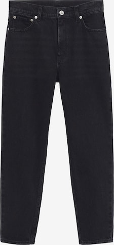 MANGO Avsmalnet Jeans 'Mom80' i svart: forside
