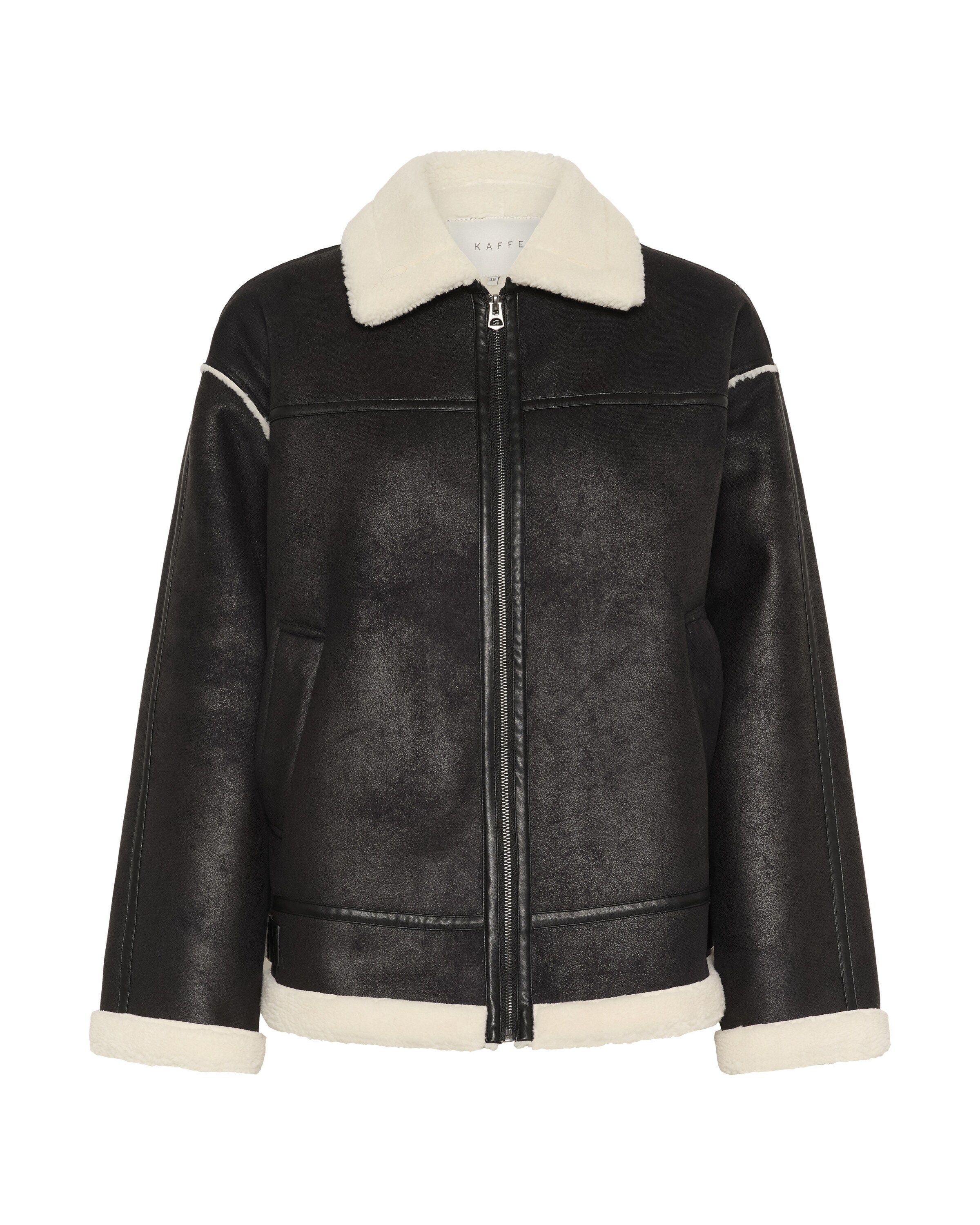 Kaffe Winter Jacket in Black: front