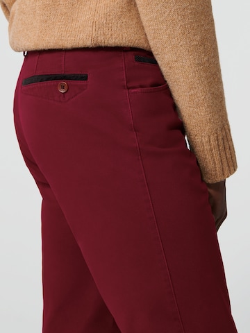 Regular Pantalon chino MEYER en rouge