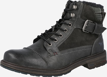 MUSTANG Lace-Up Boots in Grey: front