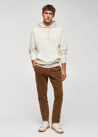 MANGO MAN Slim fit Pants 'berdam' in Brown