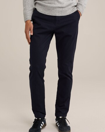Slimfit Pantaloni chino di WE Fashion in blu: frontale
