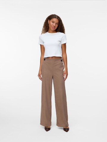 VERO MODA - regular Pantalón en beige: frente