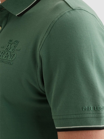PME Legend T-shirt 'Polo shirt in piqué with artwork' i grön