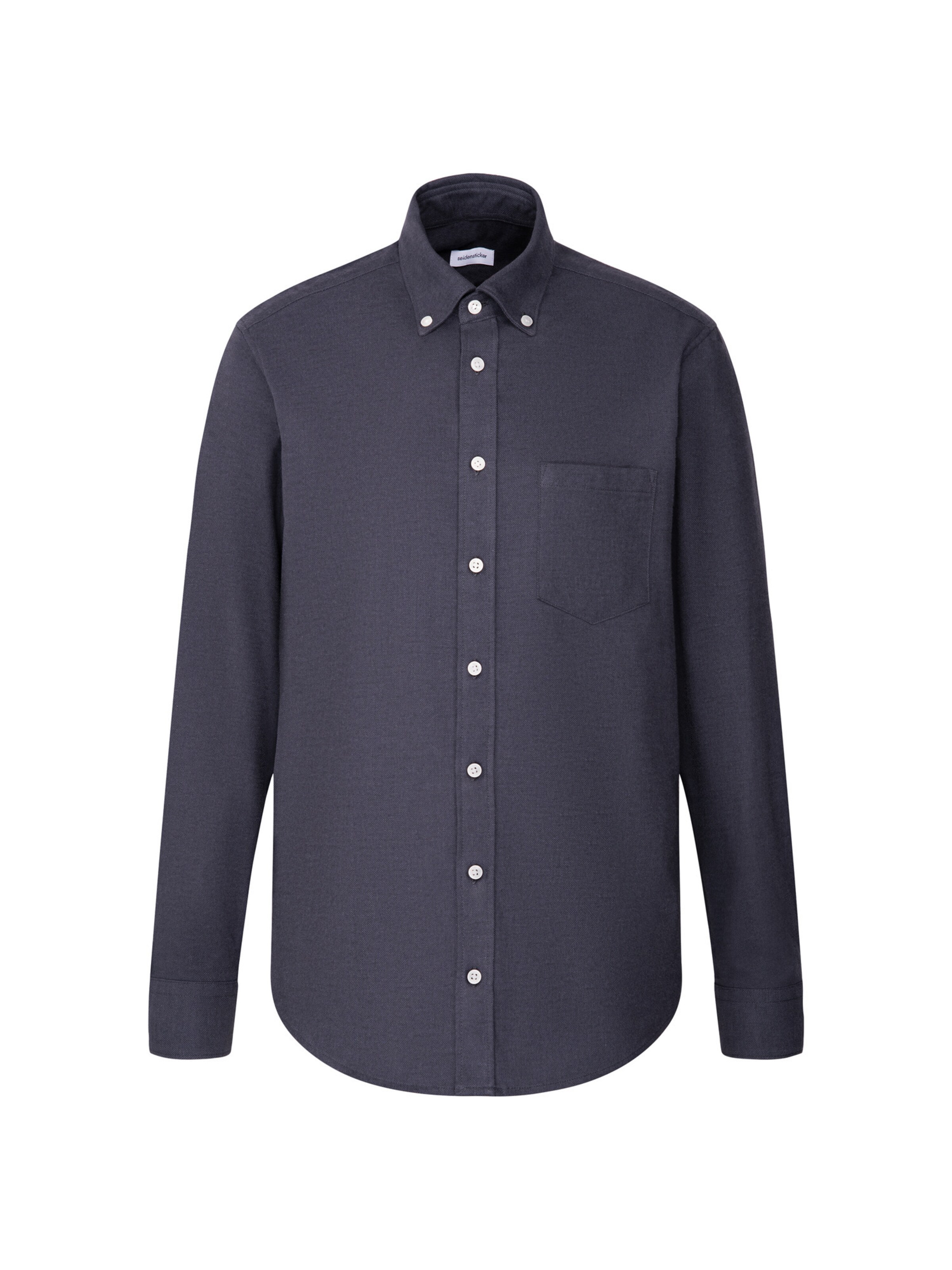 SEIDENSTICKER Regular Fit Hemd in Grau: Vorderseite