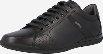 BOSS Sneakers laag 'Saturn' in Zwart: voorkant