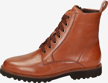 SIOUX Lace-Up Ankle Boots 'Meredith' in Brown