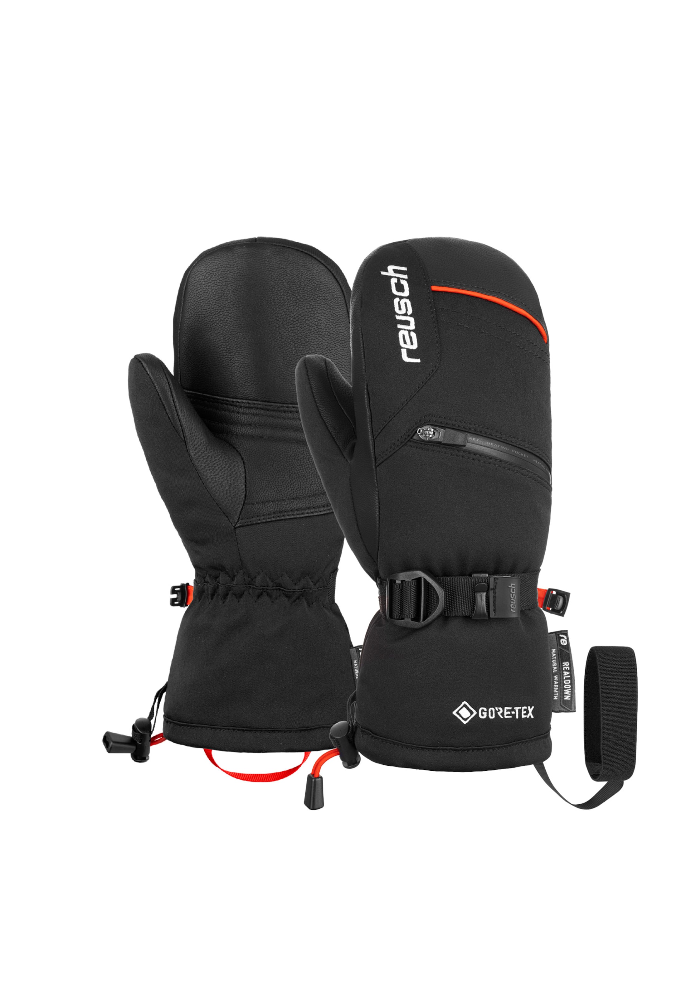 REUSCH Sports gloves 'Colin GORE-TEX Junior Mitten' in Black: front