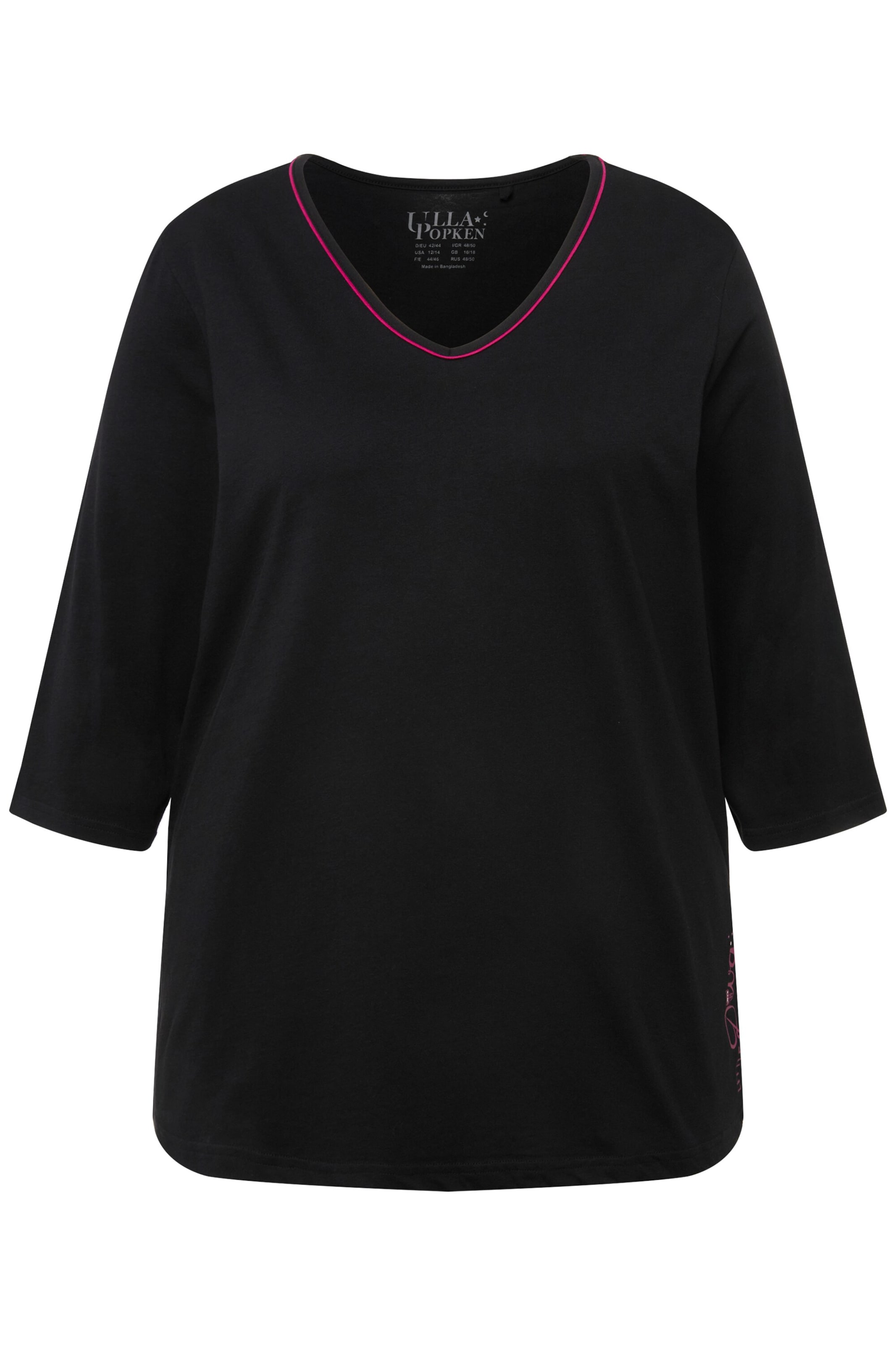 Ulla Popken Pyjama in Schwarz