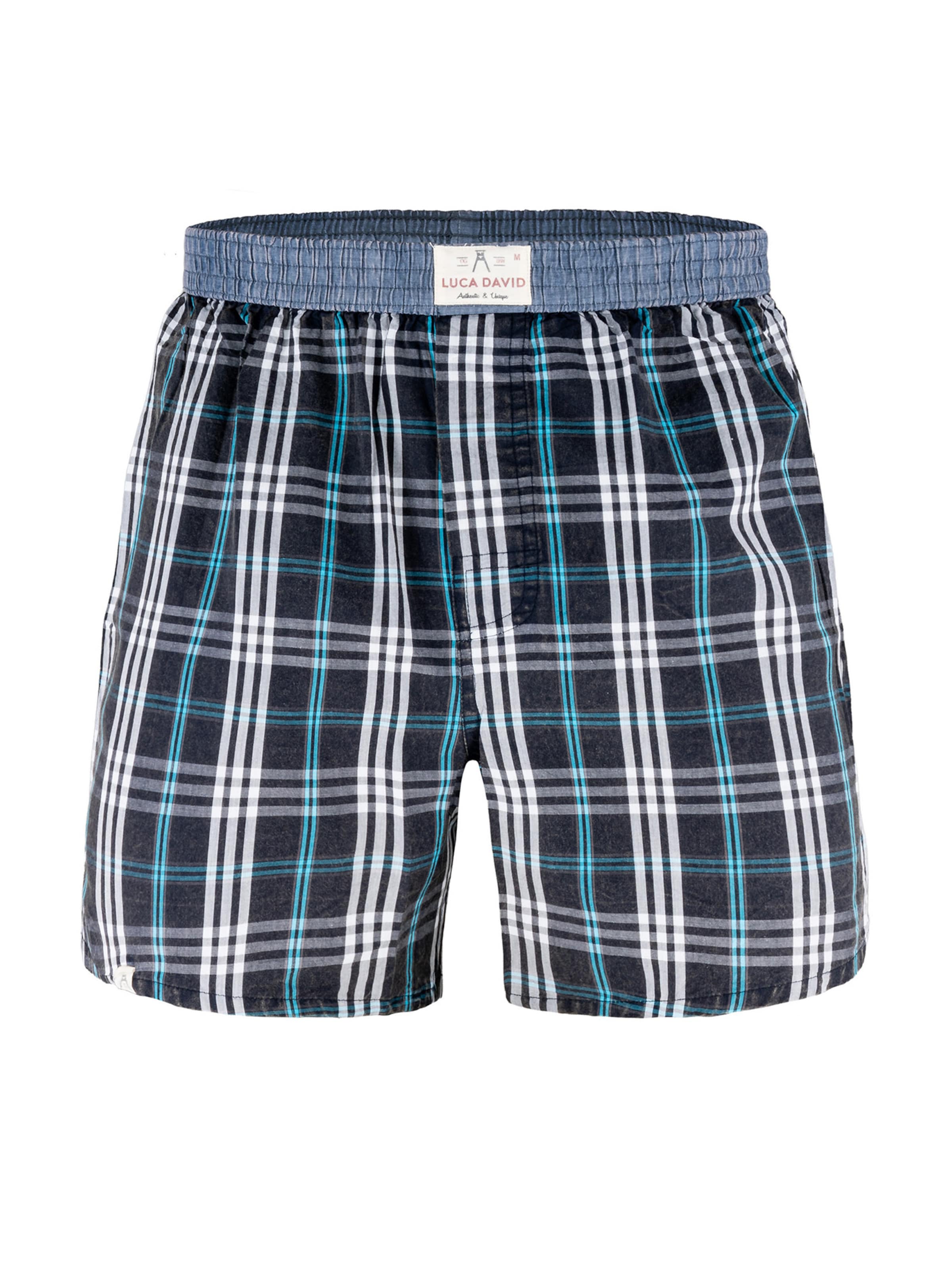 Luca David Boxershorts ' Olden Glory ' in Blauw