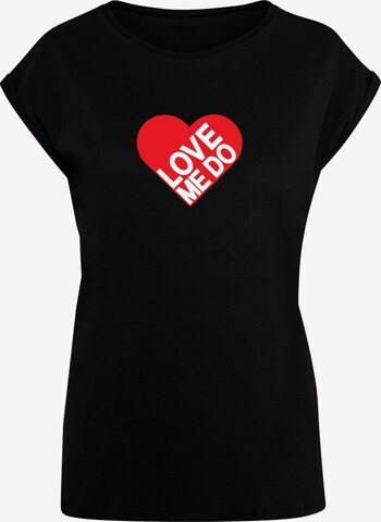 Merchcode Shirt 'Beatles - Love me do' in Black: front