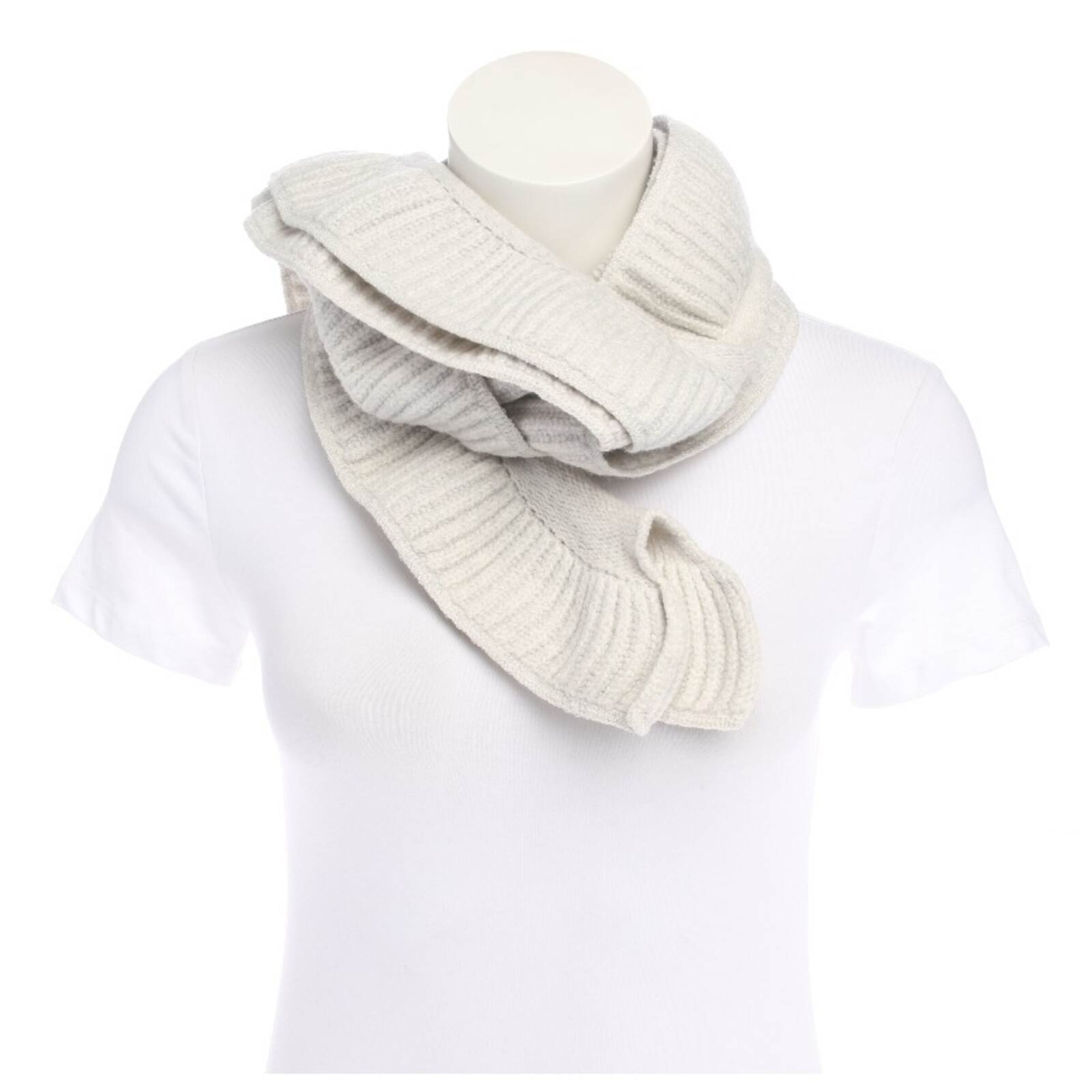 Marc Cain Schal One Size in Weiß: Vorderseite