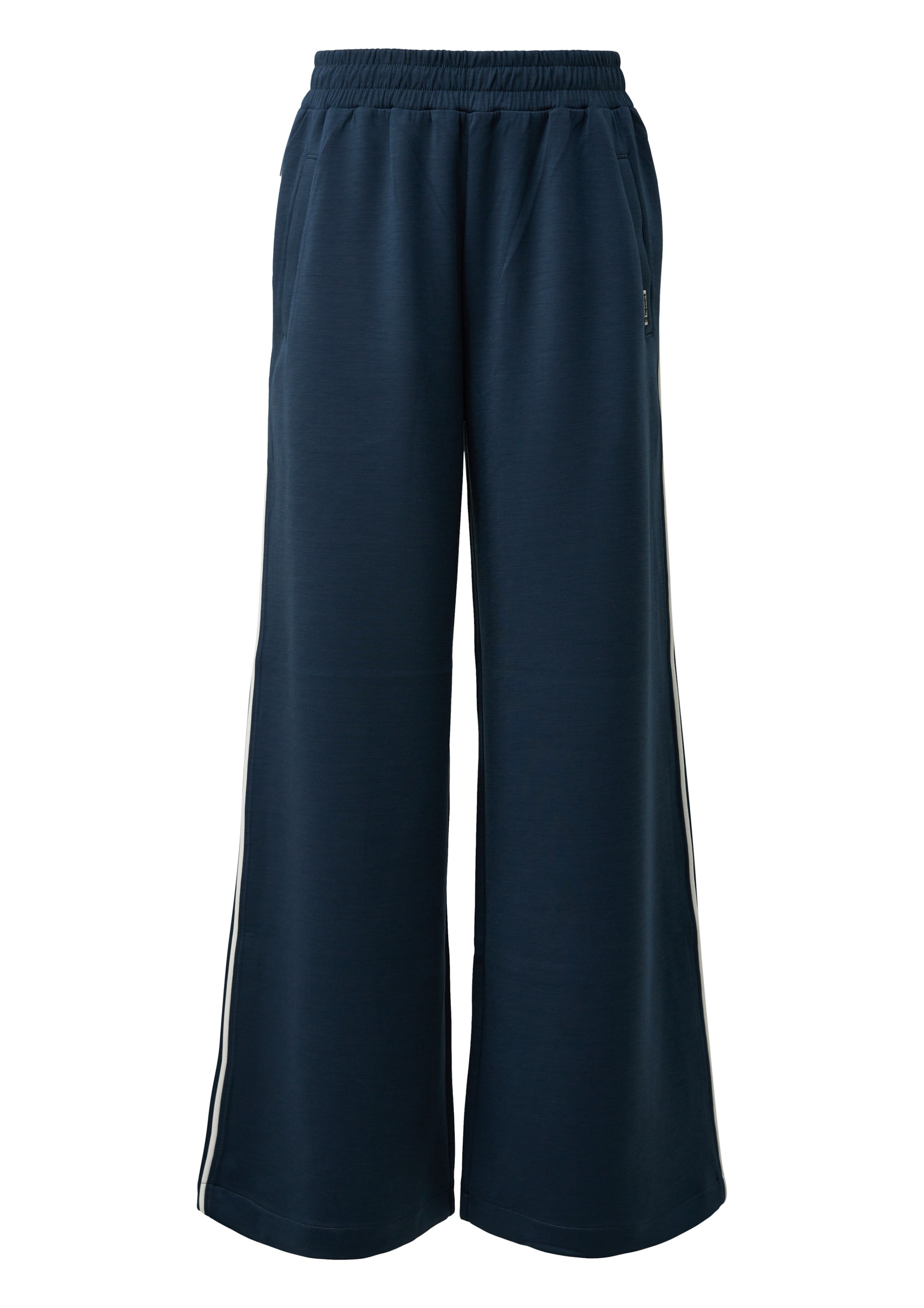 QS Wide leg Pants in Blue: front