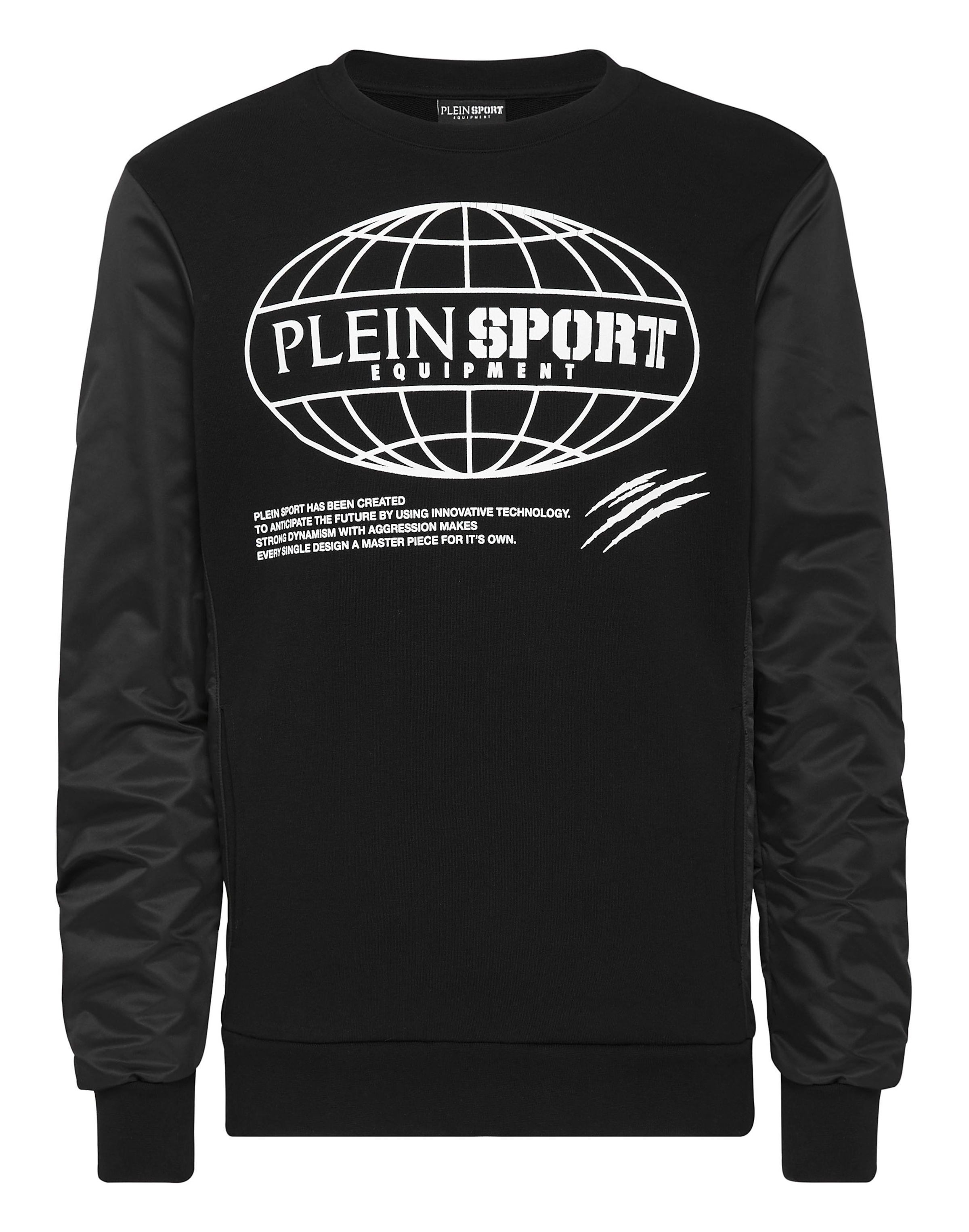 Plein Sport - Sudadera 'Global Express Edition' en negro: frente