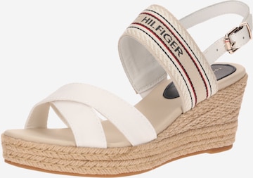 TOMMY HILFIGER Sandalen met riem in Beige: voorkant