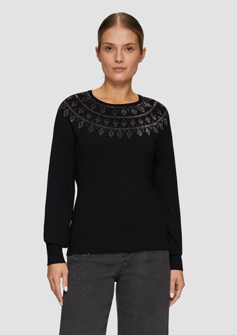 s.Oliver BLACK LABEL Sweater in Black: front