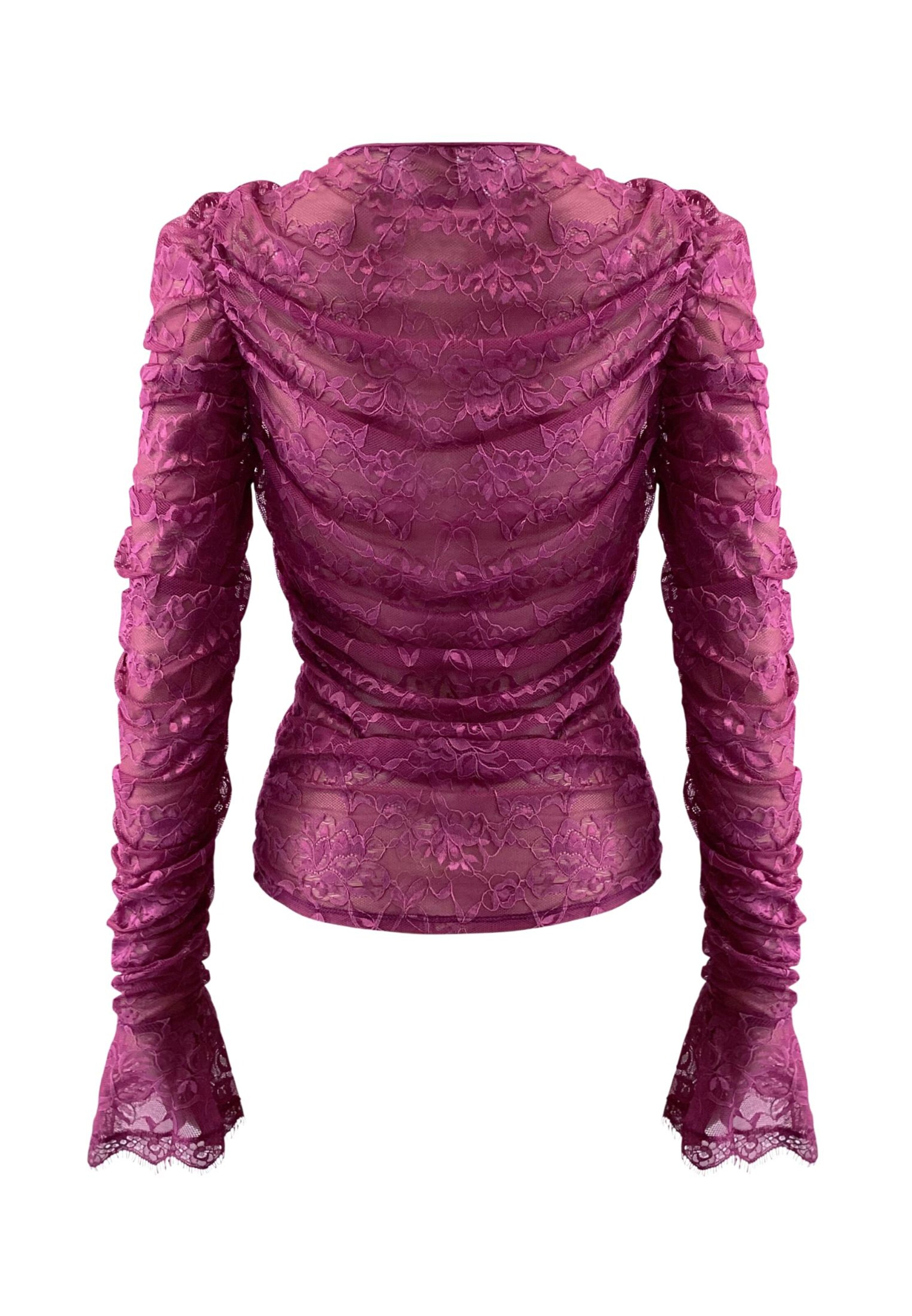 OW Collection Knit Cardigan 'Audrey' in Purple